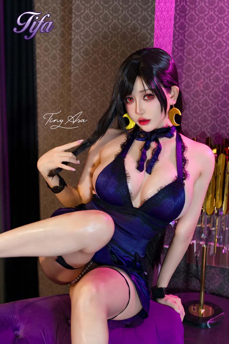 Leak ảnh Tiny Asa Onlyfan | Cosplay Tifa Lockhart không che