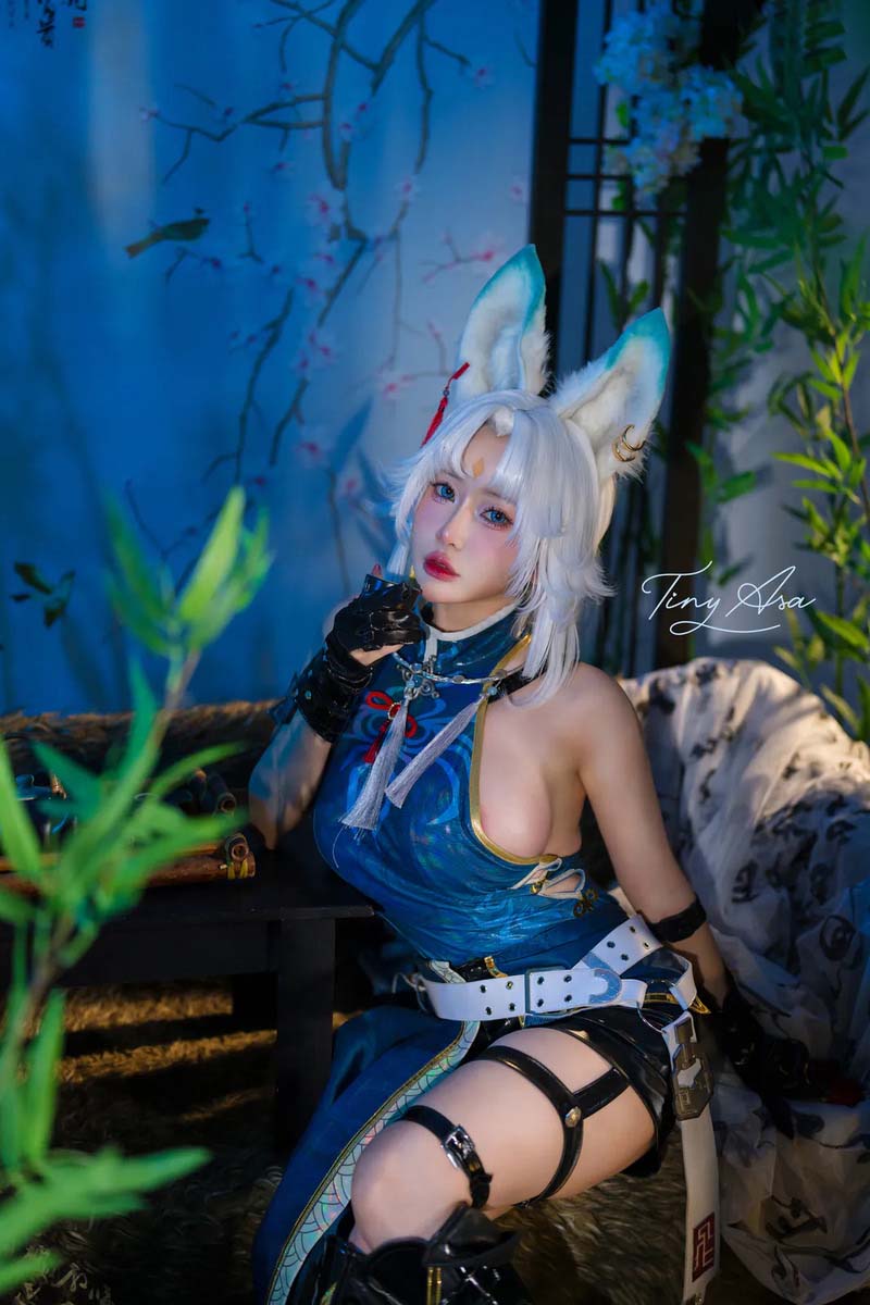 [Video] Leak Ảnh Tiny Asa cosplay Feixiao Lồn Múp