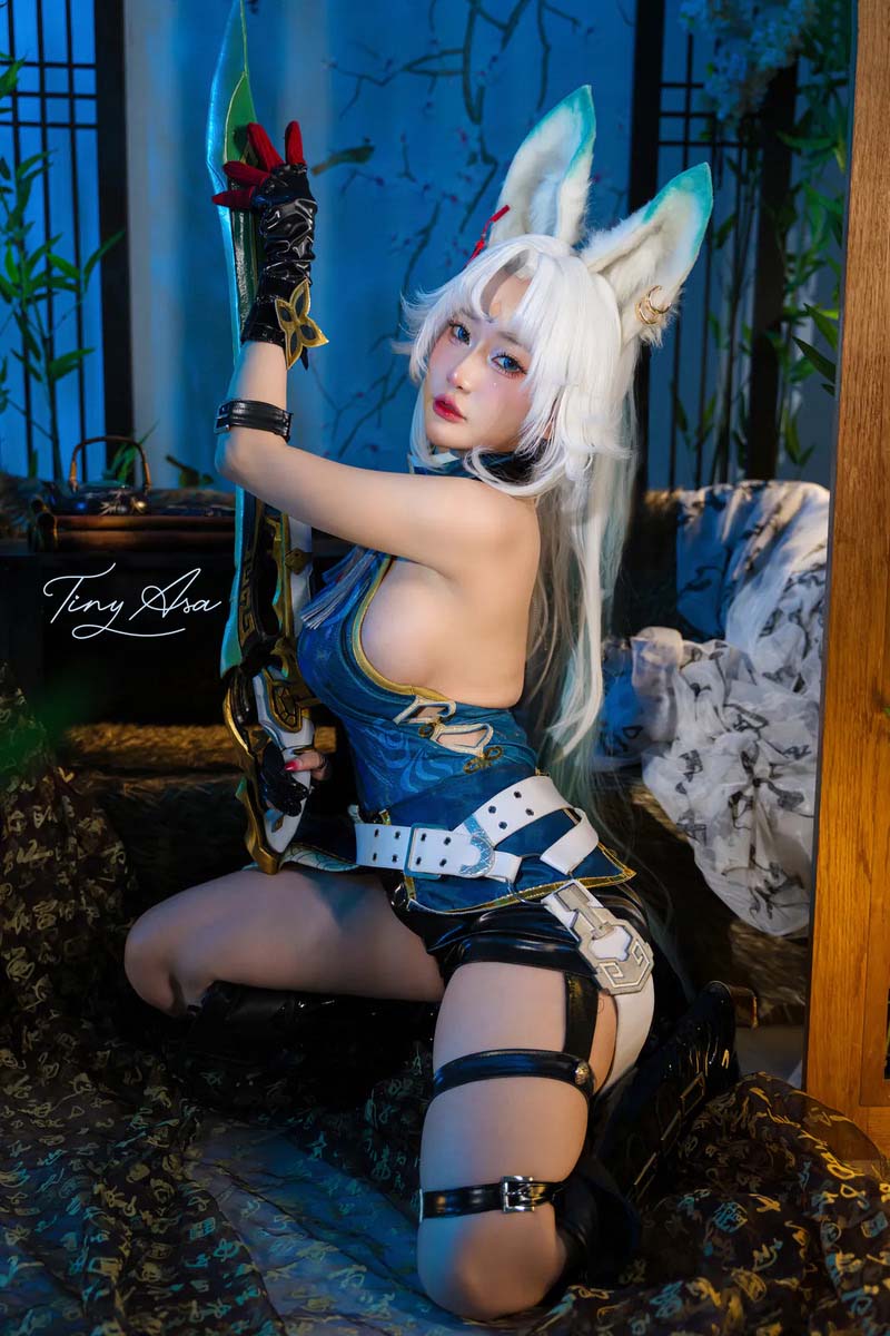 [Video] Leak Ảnh Tiny Asa cosplay Feixiao Lồn Múp